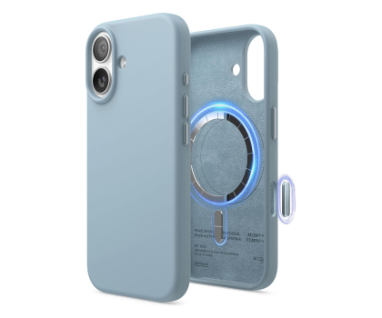 Etui do telefonów Elago Magsafe Silicon Case do iPhone 17 Sky Blue ES17MSSC61-SBL